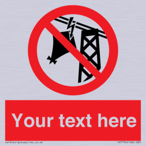 Custom prohibition do not fly kites near overhead electrical power lines